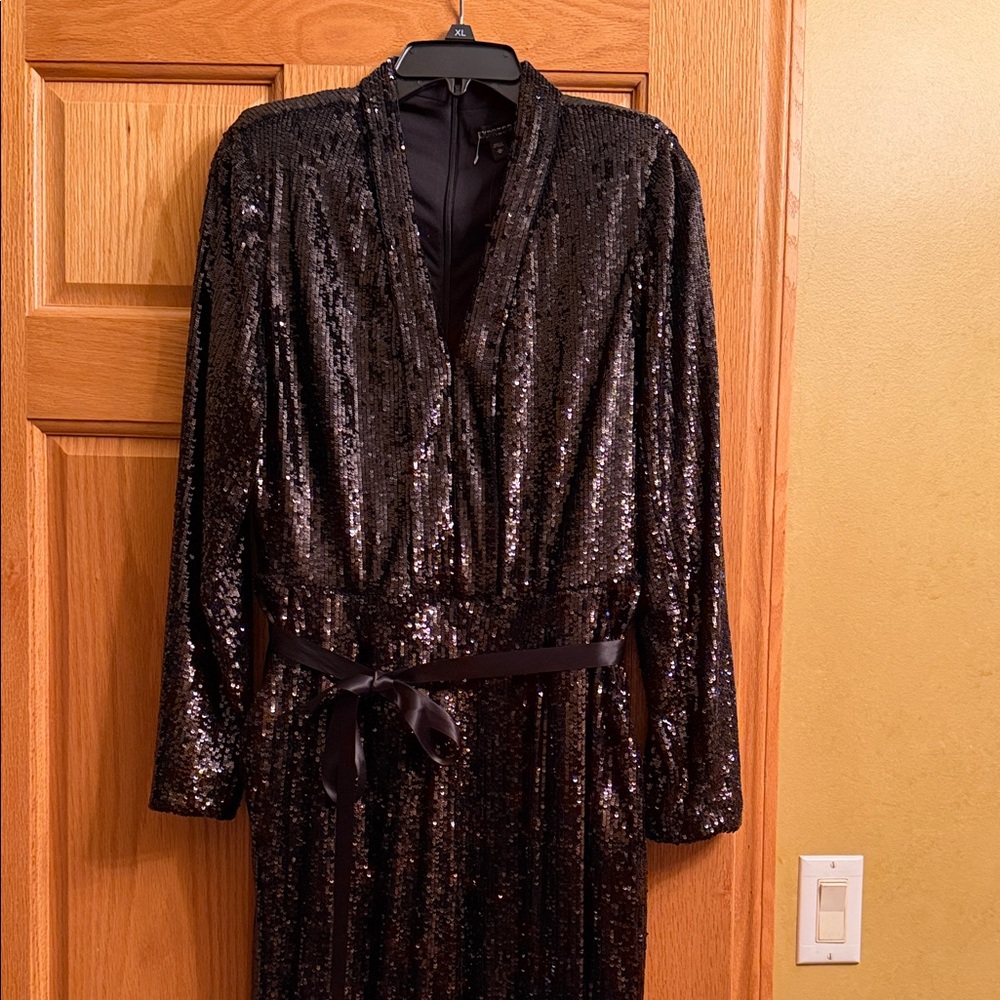 Elegant Black Sequin Women's overall
